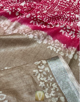 Linen saree-VLNS-1624