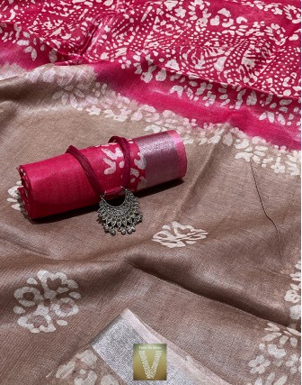Linen saree-VLNS-1624