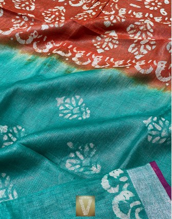 Linen saree-VLNS-1625