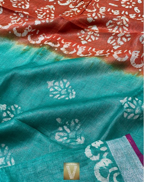Linen saree-VLNS-1625