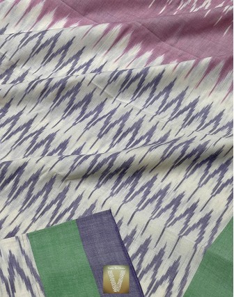 Double ikkat cotton saree-VMIS-1754