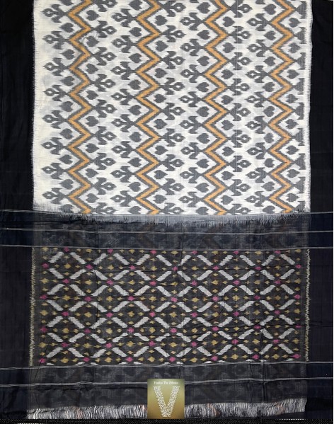 Double ikkat cotton saree-VMIS-1757