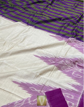 Double ikkat cotton saree-VMIS-1920