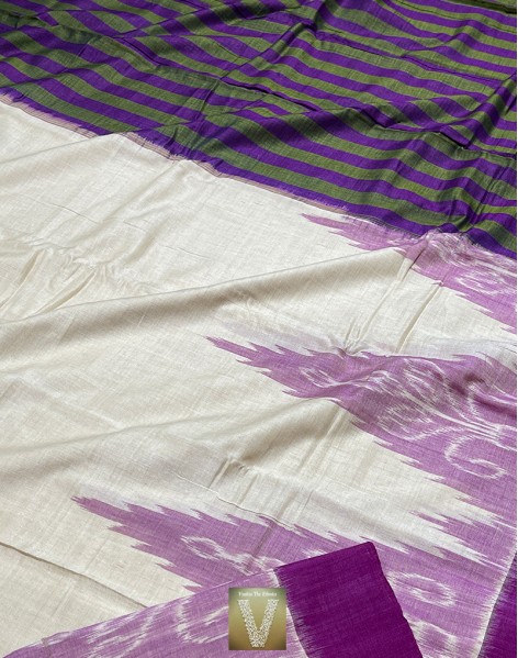Double ikkat cotton saree-VMIS-1920