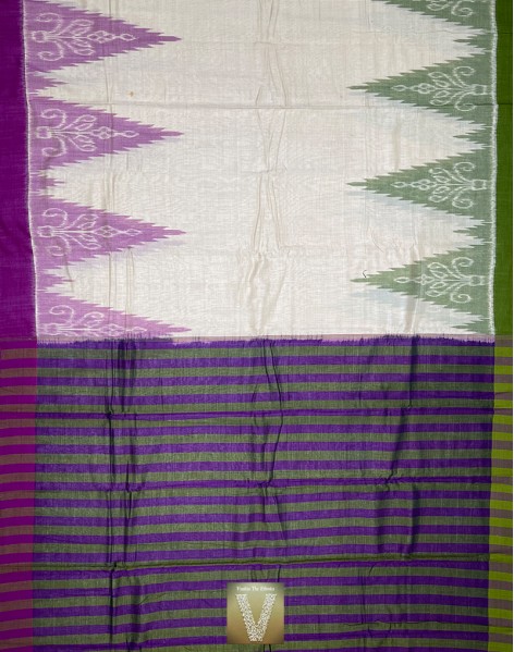 Double ikkat cotton saree-VMIS-1920