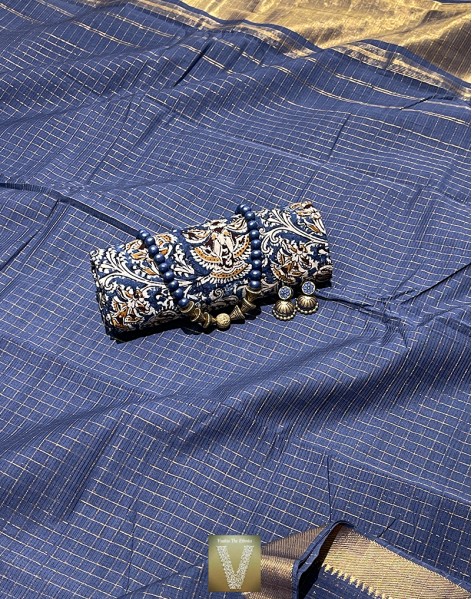 Mangalgiri cotton saree-VMNG-1793
