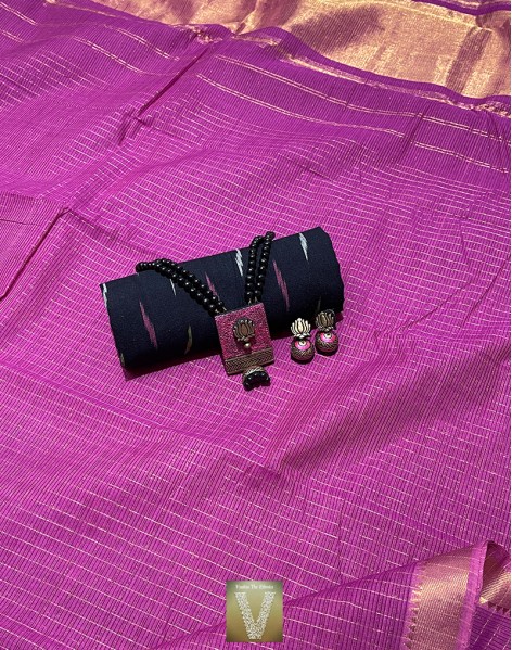 Mangalgiri cotton saree-VMNG-1797