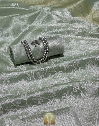 Organza silk sarees-VOGS-1710