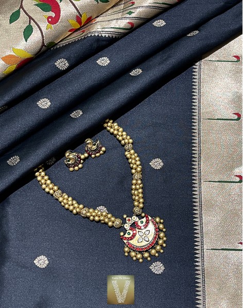Paithani soft silk sarees-VPAI-1913