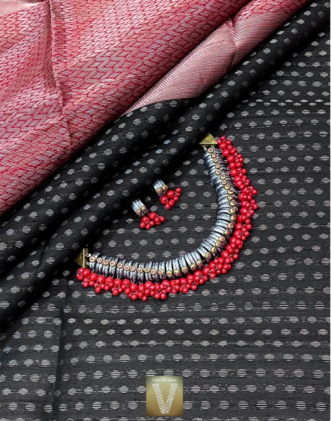 Raw silk saree -VRSS-2056