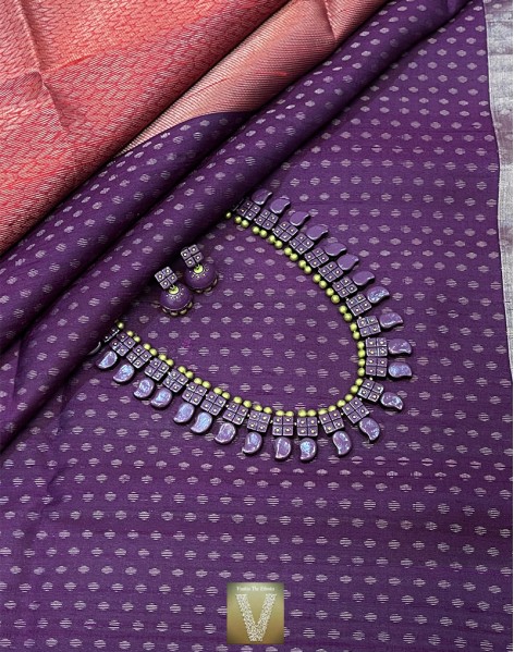 Raw silk saree -VRSS-2058